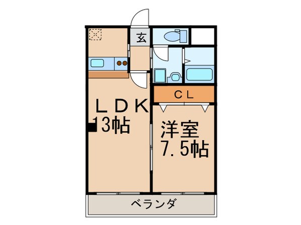 ベルライジングの物件間取画像